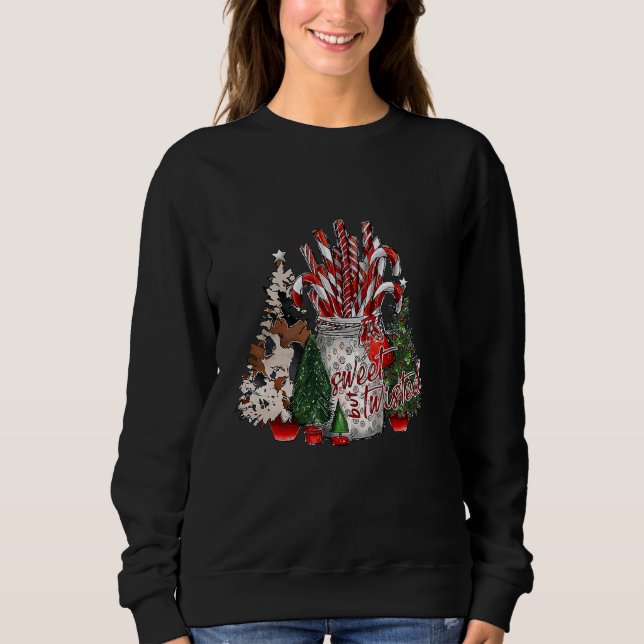 Sudadera Navidades Candy Cane Stocking Stuffer Snow Pajamas (Anverso)
