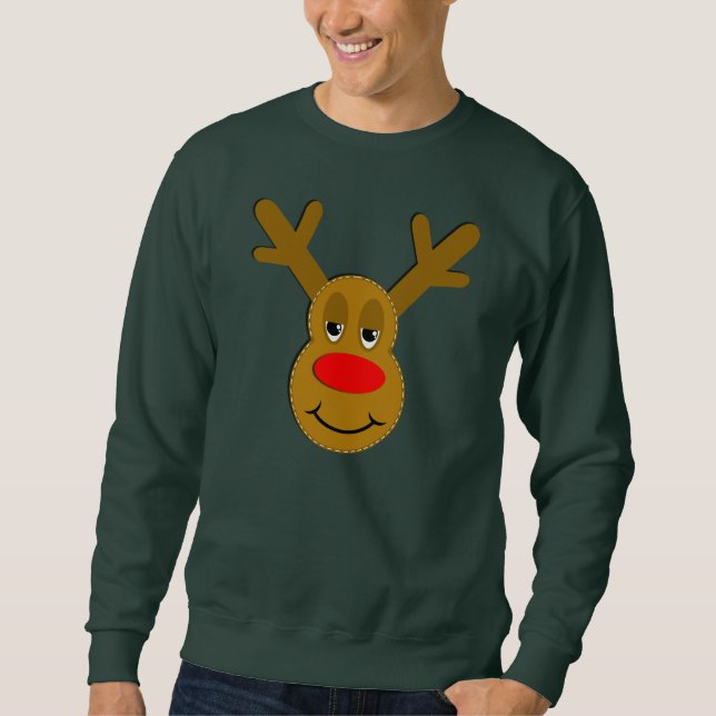Sudadera Navidades Cara de reno (Anverso)