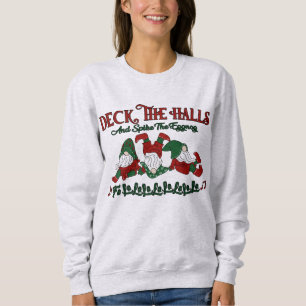 Sudadera Navidades Carol Eggnog Gnomes Deck The Halls