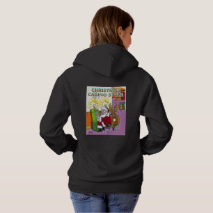Sudadera Navidades Casino Style mujeres de la espalda negra