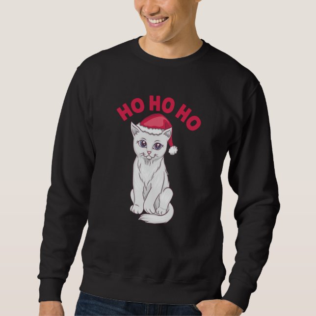 Sudadera Navidades Cat Ho Ho Ho Ho (Anverso)