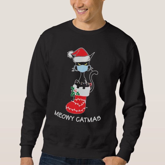 Sudadera Navidades Cats Tree Shirt Para Gato Mamá Meowy Ca (Anverso)