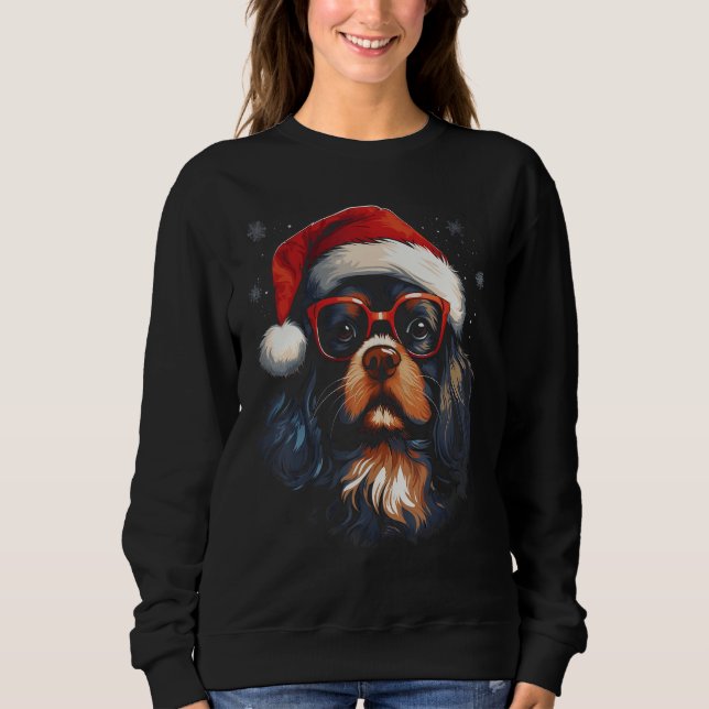Sudadera Navidades Cavalier King Charles Spaniel Dog Lover (Anverso)