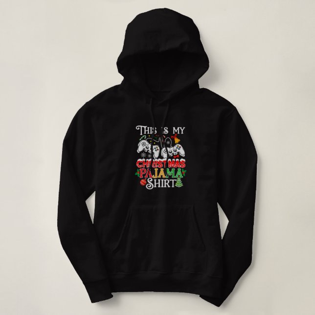 Sudadera Navidades Chicos Video Gamer Esto Es Mi Christma (Diseño del anverso)