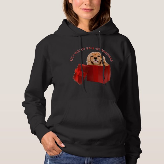 Sudadera Navidades Cocker Spaniel Perro Navidad Amante de l (Anverso)