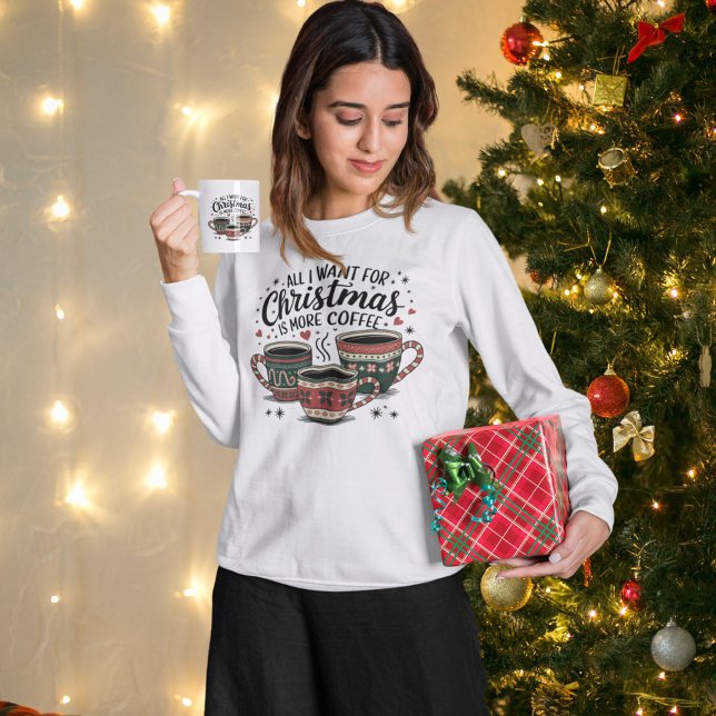 Sudadera Navidades Coffee Lover (Coffee Lover Christmas Crewneck Sweatshirt)