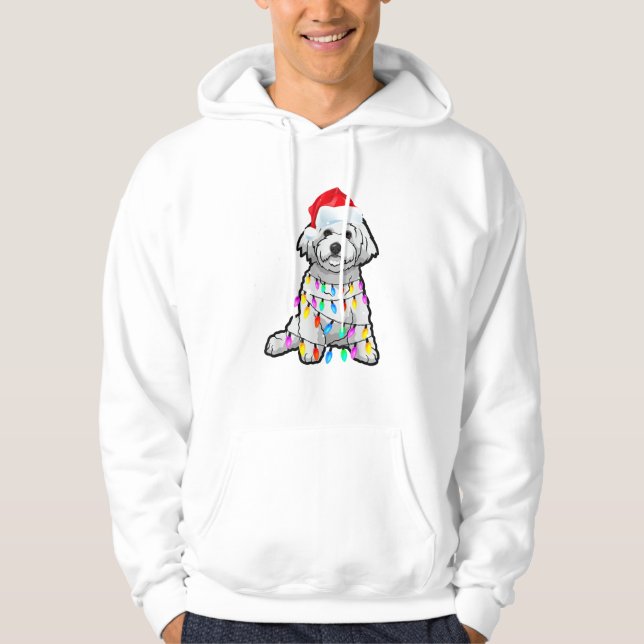 Sudadera Navidades coincidentes Pajama T Shirt Bichon Frise (Anverso)