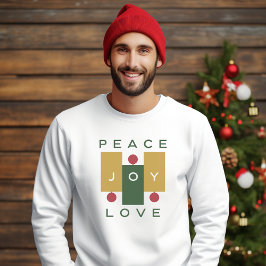 Sudadera Navidades Colorful Peace Joy Love Citan Tipografía