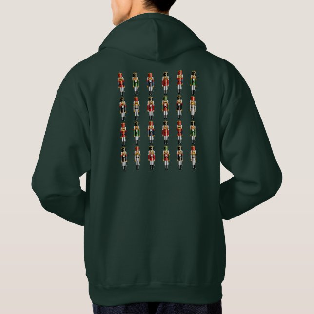 Sudadera Navidades coloridos soldados de juguetes desnuclea (Reverso)
