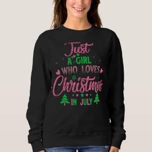 Sudadera Navidades Como Un Chica Que Ama A Los Navidades