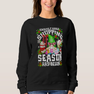 Sudadera Navidades Comprando Gnome Para Mujeres Xmas Café M