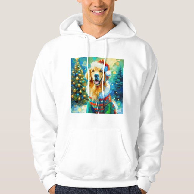 Sudadera Navidades con la temática Golden Retriever (Anverso)
