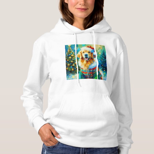 Sudadera Navidades con la temática Golden Retriever (Anverso)