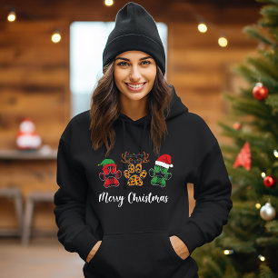 Sudadera Navidades con manto de búfalo iluminan las garras