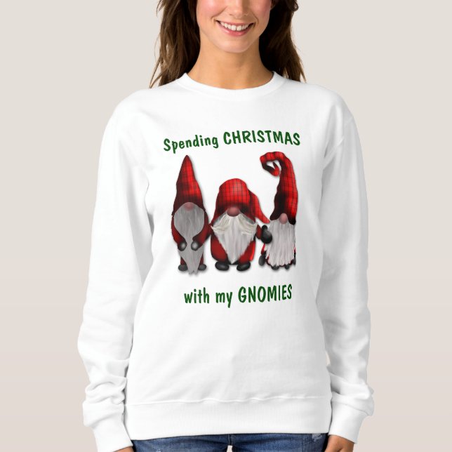 Sudadera Navidades con mis Gnomies (Anverso)