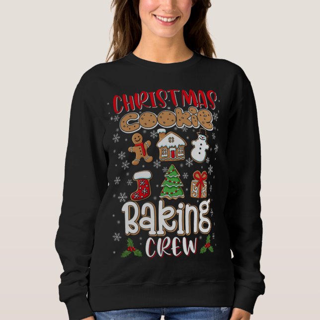 Sudadera Navidades Cookie Baking Crew Xmas Cookie Cute Sant (Anverso)