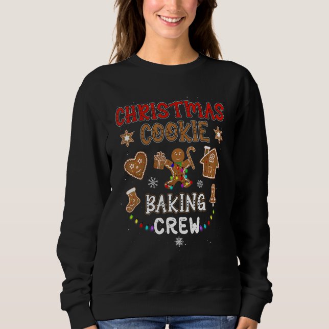 Sudadera Navidades Cookie Baking Crew Xmas Gingerbread Fami (Anverso)