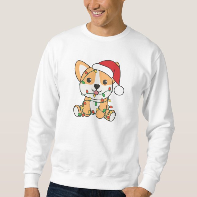 Sudadera Navidades Corgi Animales De Invierno Perro (Anverso)