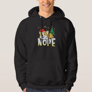 Sudadera Navidades Corgi Cute Nope Lazy Perro Chicas Clot