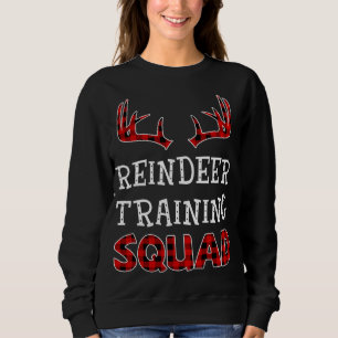 Sudadera Navidades corriendo equipo entrenando a renos Escu