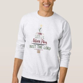 Sudadera Navidades cristianos Carol Tipografía Rústica