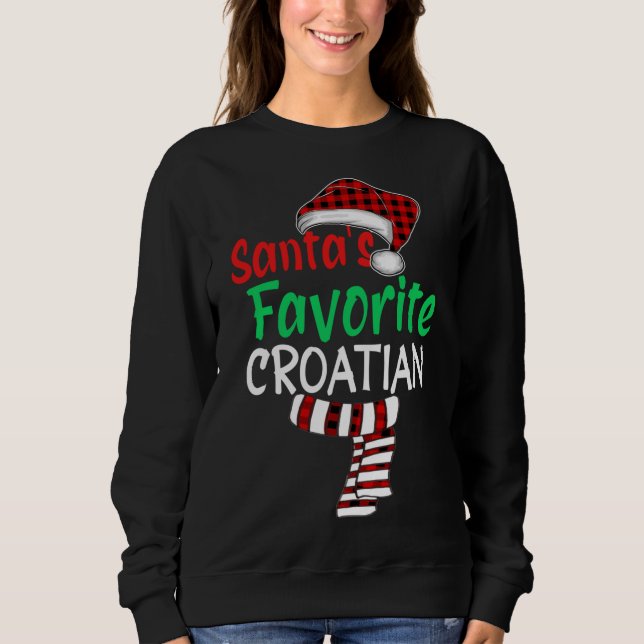 Sudadera Navidades croatas favoritos de Santa Lucía (Anverso)