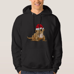 Sudadera Navidades Cute Crested Gecko, Santa Hat, Santa Cre