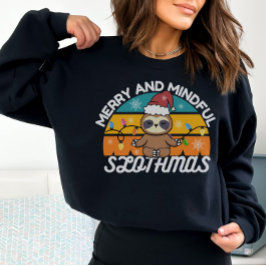 Sudadera Navidades Cute Sloth Lover Pun Sweatshirt