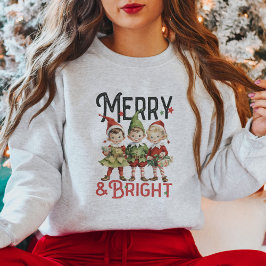 Sudadera Navidades Cute Vintage Elves