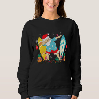 Sudadera Navidades Dabbing Santa En Julio En Hawái