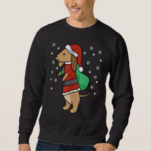 Sudadera Navidades Dachshund Dog Cute Wiener Perros Xmas