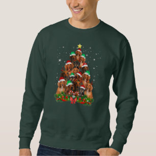 Sudadera Navidades Dachshund Tree Funny Pajamas Xmas 