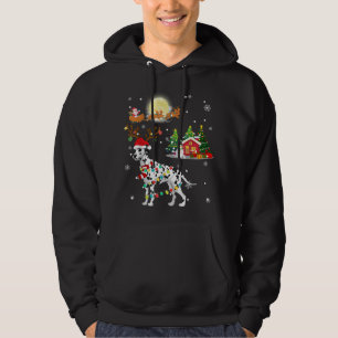 Sudadera Navidades DALMATIANOS Lámparas de Perro Árbol de r