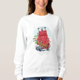 Sudadera Navidades de acuarela oso polar