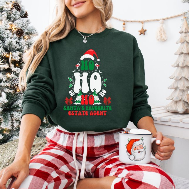 Sudadera Navidades de Agente Inmobiliario Favorito de Ho Ho (Subido por el creador)