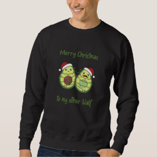 Sudadera Navidades de aguacate iluminan divertidos aguacate