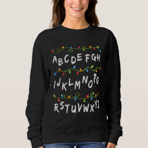 Sudadera Navidades De Alfabeto Iluminan Aprendizaje Para Ch