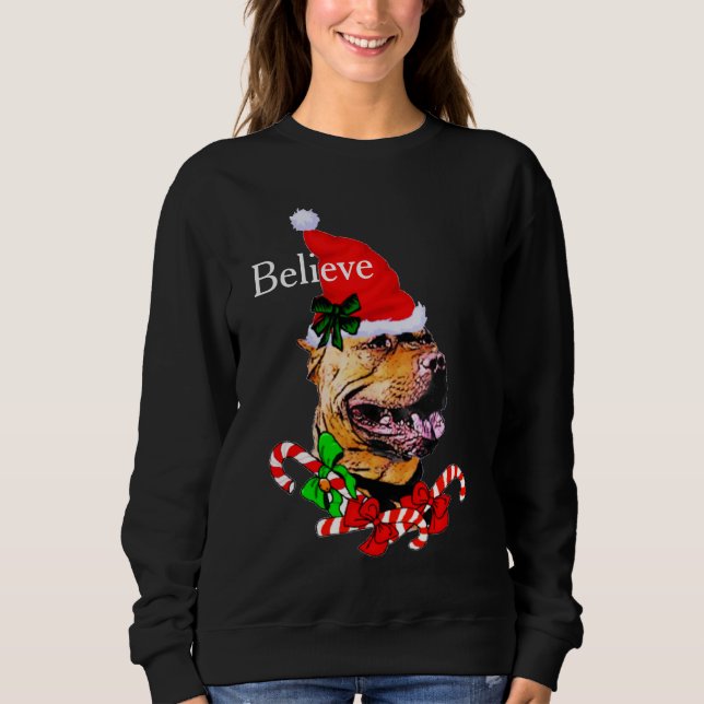 Sudadera Navidades de American Pit Bull Terrier (Anverso)