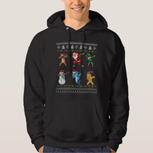 Sudadera Navidades de amigos de Dabbing Santa Elf Shark