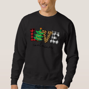 Sudadera Navidades de amor de los mineros del carbón Famili