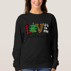 Sudadera Navidades de amor de los mineros del carbón Famili