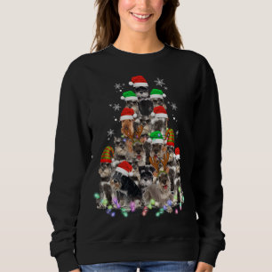 Sudadera Navidades de árboles de perros Schnauzer Mascota d