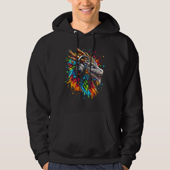 Sudadera Navidades de arte de música para audífonos Guay Dr (Anverso)