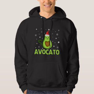 Sudadera Navidades de Avogato Cuidan Gato Aguacate Gracioso