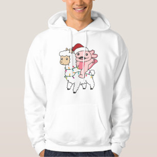 Sudadera Navidades de Axolotl Llama Alpaca Animales de invi