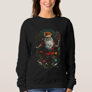 Sudadera Navidades de Badminton Santa Claus Xmas Idea de re