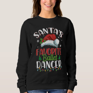 Sudadera Navidades de bailarina de ballet favorita de Santa