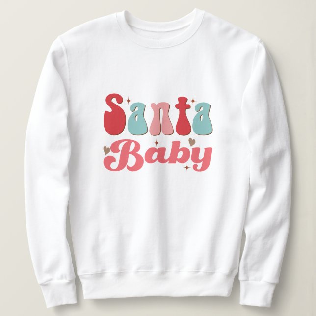 Sudadera Navidades de bebé de Santa María (Anverso del diseño)
