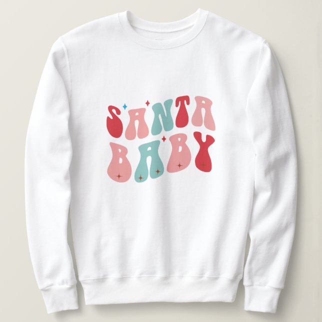 Sudadera Navidades de bebé de Santa María (Anverso del diseño)