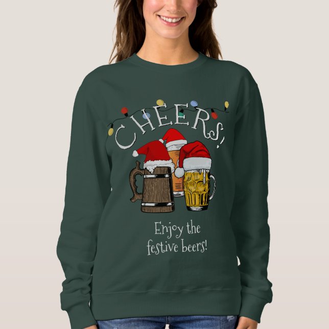 Sudadera Navidades de Beer Santa Claus Unisex (Anverso)